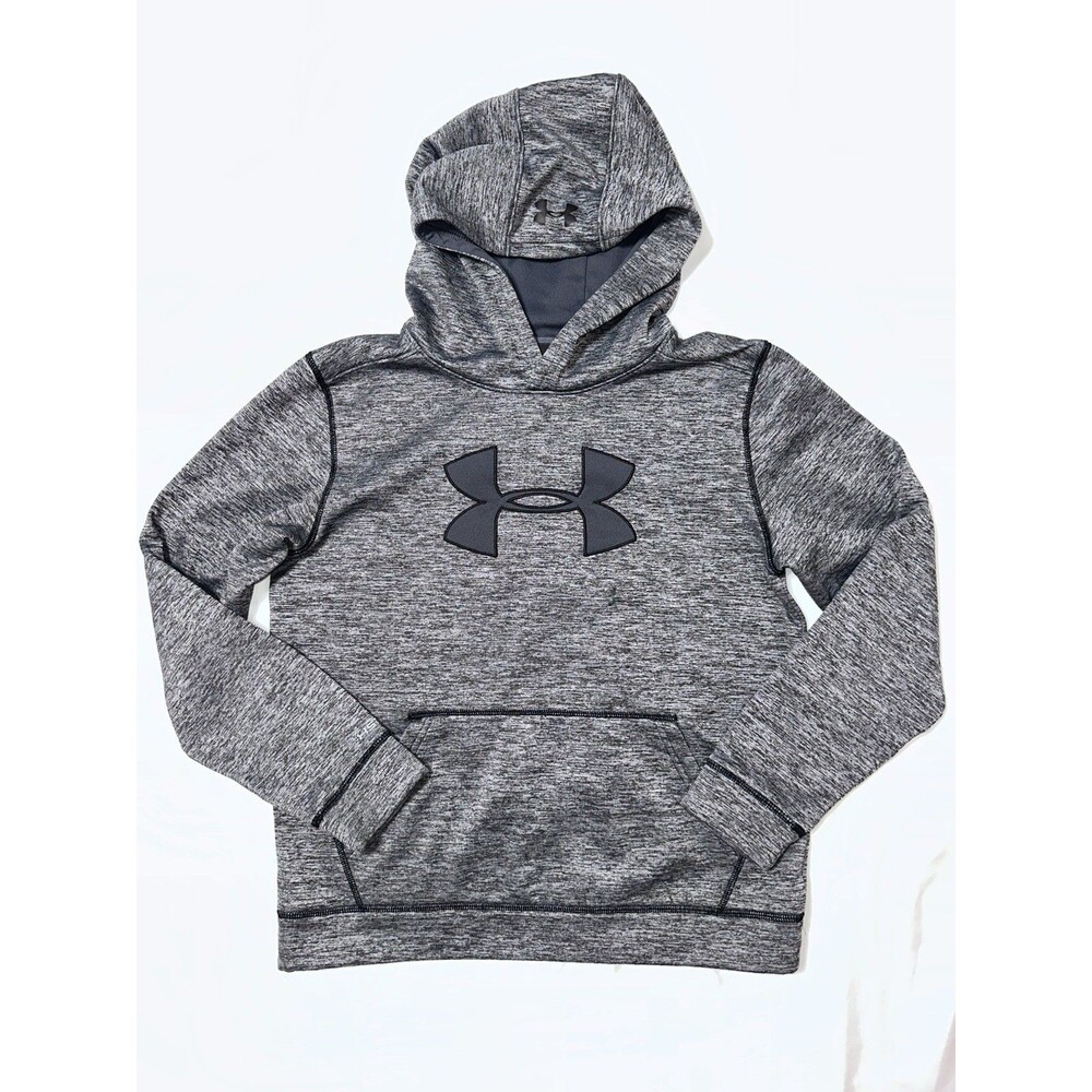 Under Armour Hoodie Boy's Large Gray Sweatshirt Pullover
